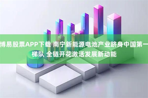 博易股票APP下载 南宁新能源电池产业跻身中国第一梯队 全链开花激活发展新动能